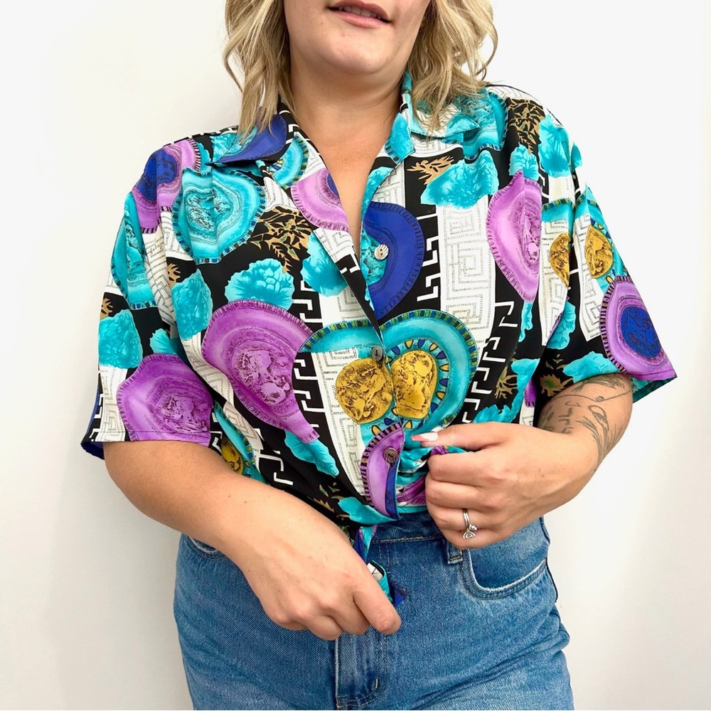 HER Funky Vintage Button Down Shirt